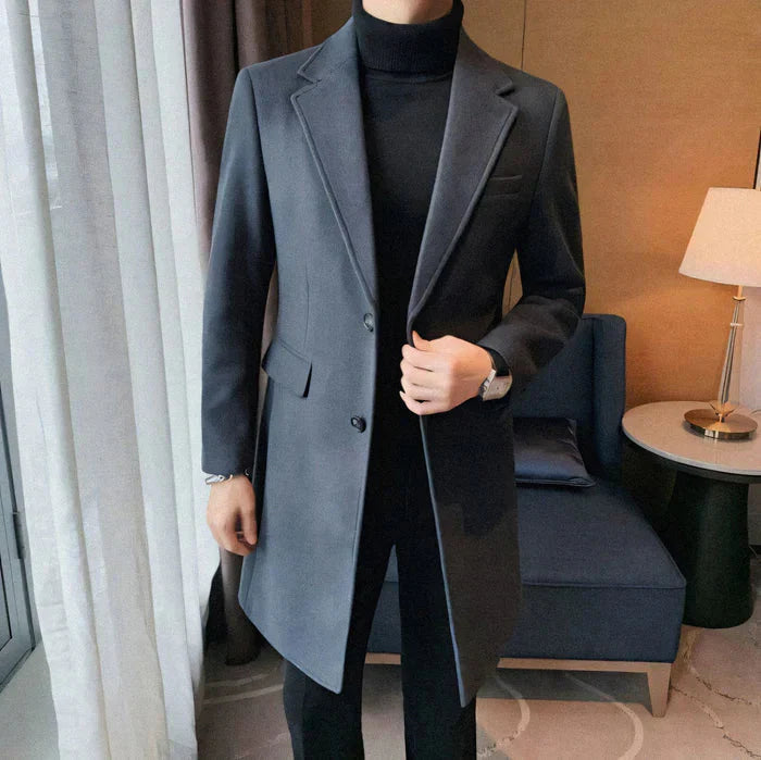 Sobretudo Masculino em Lã Piannaro PN204, elegante e confortável.