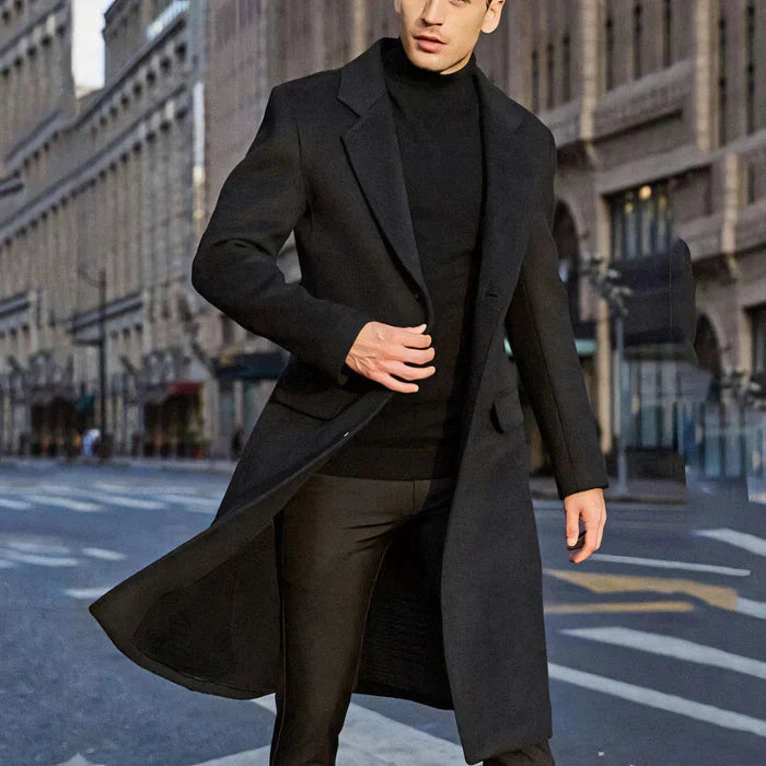 Sobretudo Masculino em Lã Piannaro PN207: Elegância e conforto para o inverno.