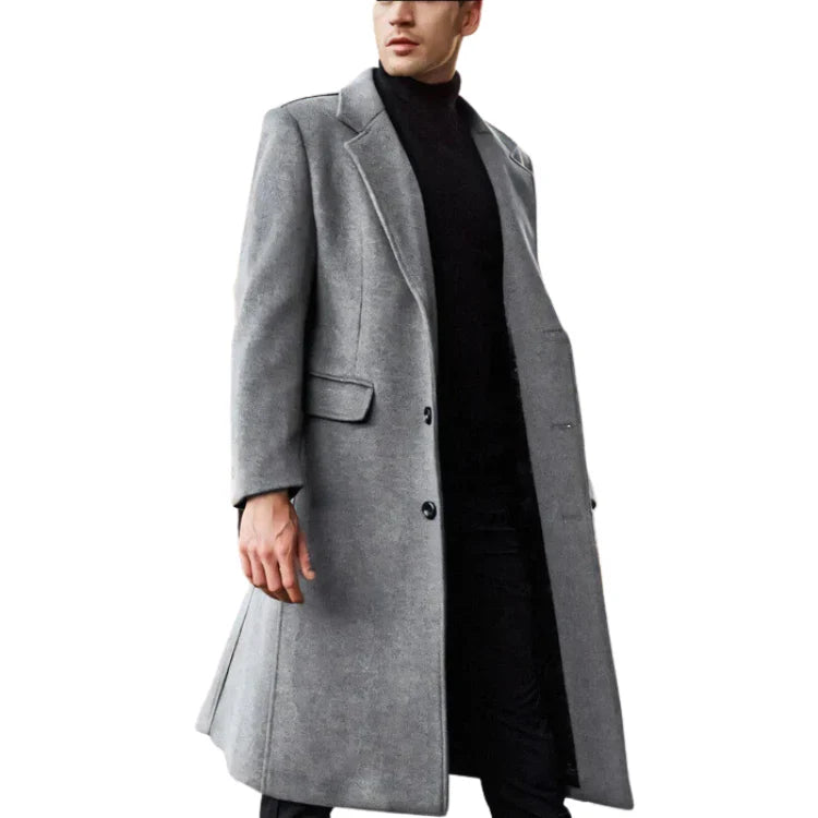 Sobretudo Masculino em Lã Piannaro PN207: Elegância e conforto para o inverno.