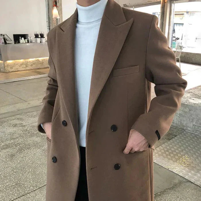 Sobretudo Masculino em Lã Piannaro PN217 com design clássico e elegante.