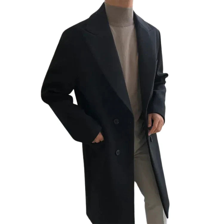 Sobretudo Masculino em Lã Piannaro PN217 com design clássico e elegante.