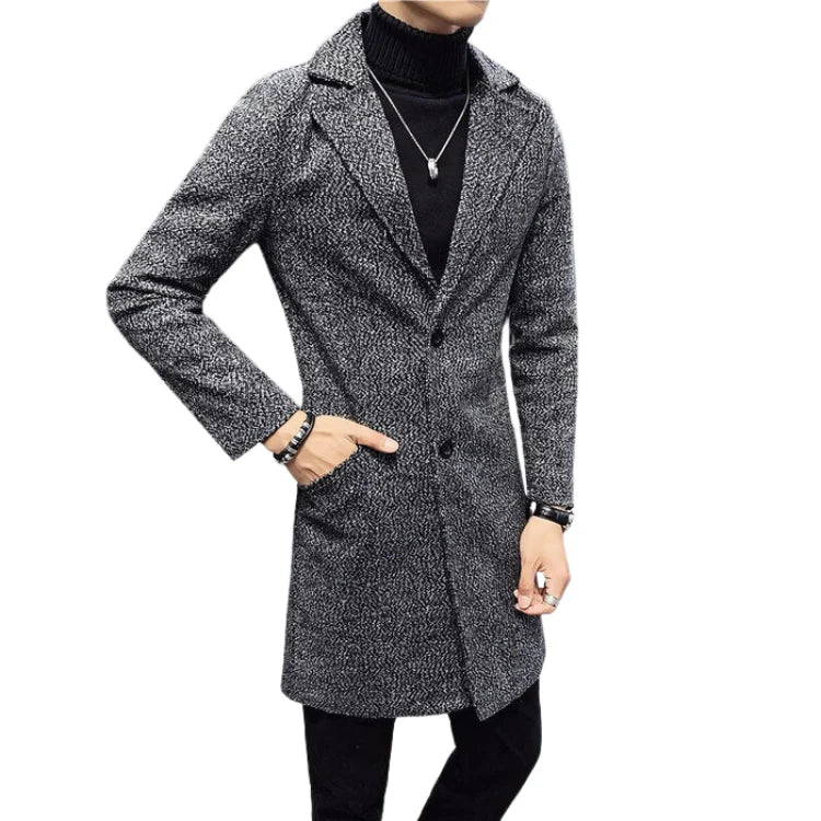 Sobretudo Masculino em Lã Piannaro PN235 com design clássico e elegante.