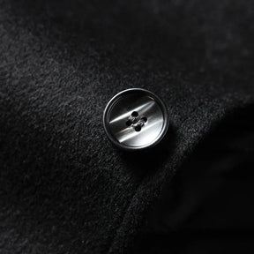 Sobretudo Masculino em Lã Piannaro PN238 com gola polo e corte slim.