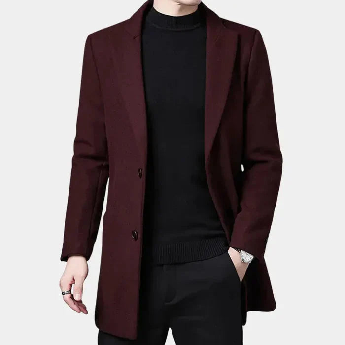 Sobretudo Masculino em Lã Piannaro PN239 com design clássico e funcional.