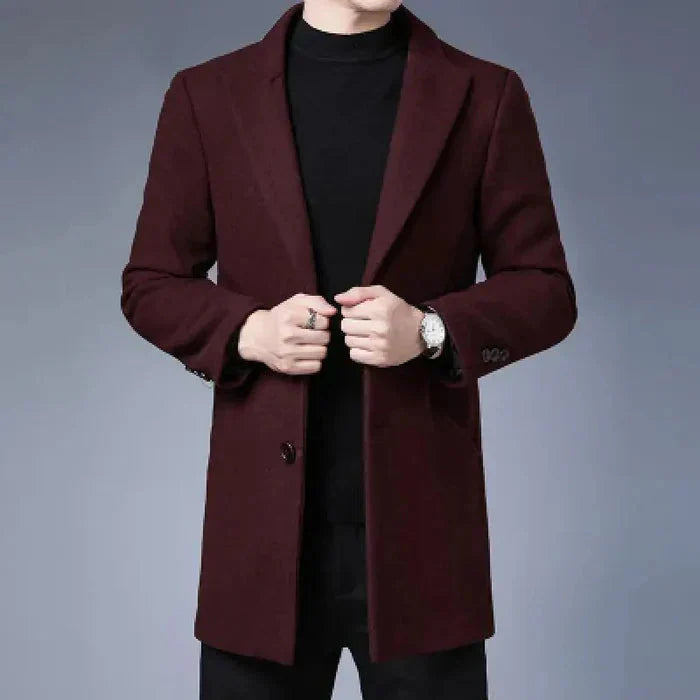 Sobretudo Masculino em Lã Piannaro PN239 com design clássico e funcional.