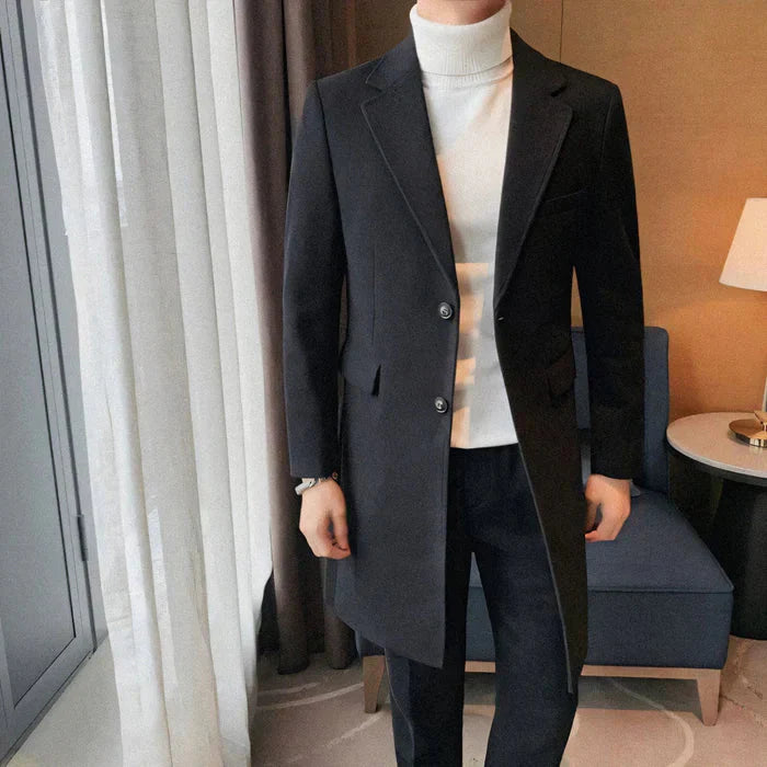 Sobretudo Masculino em Lã Piannaro PN204, elegante e confortável.