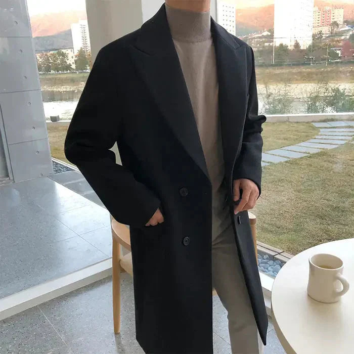 Sobretudo Masculino em Lã Piannaro PN217 com design clássico e elegante.