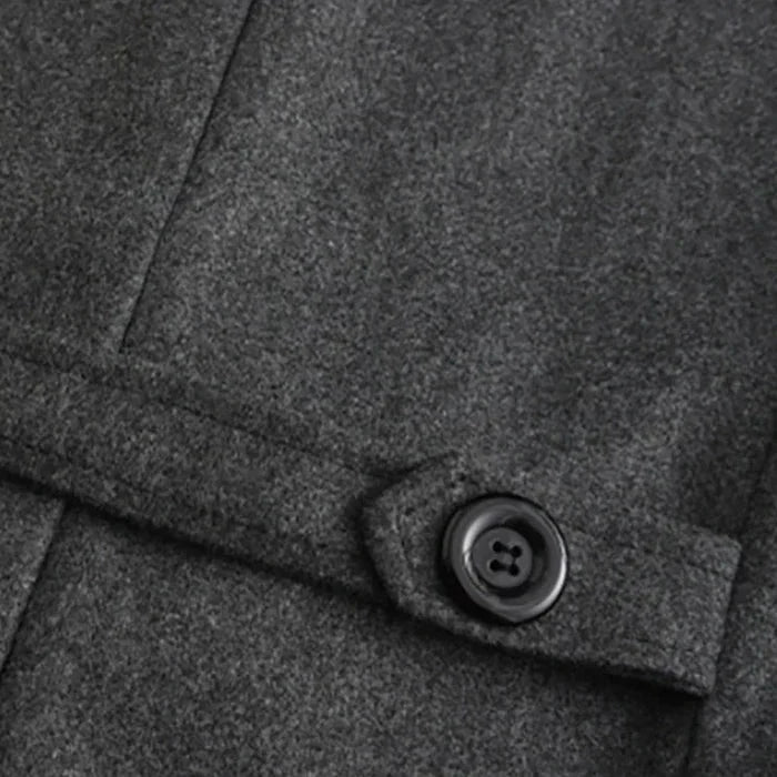 Sobretudo Masculino Longo Piannaro PN240 em lã e algodão, elegante e funcional.