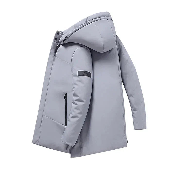 Sobretudo Masculino Piannaro PN233 em tecido impermeável com design elegante.