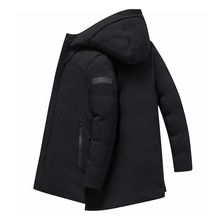 Sobretudo Masculino Piannaro PN233 em tecido impermeável com design elegante.