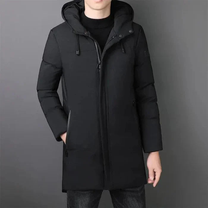 Sobretudo Masculino Piannaro PN233 em tecido impermeável com design elegante.