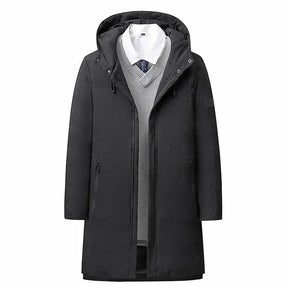Sobretudo Masculino Piannaro PN233 em tecido impermeável com design elegante.