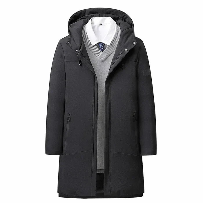 Sobretudo Masculino Piannaro PN233 em tecido impermeável com design elegante.