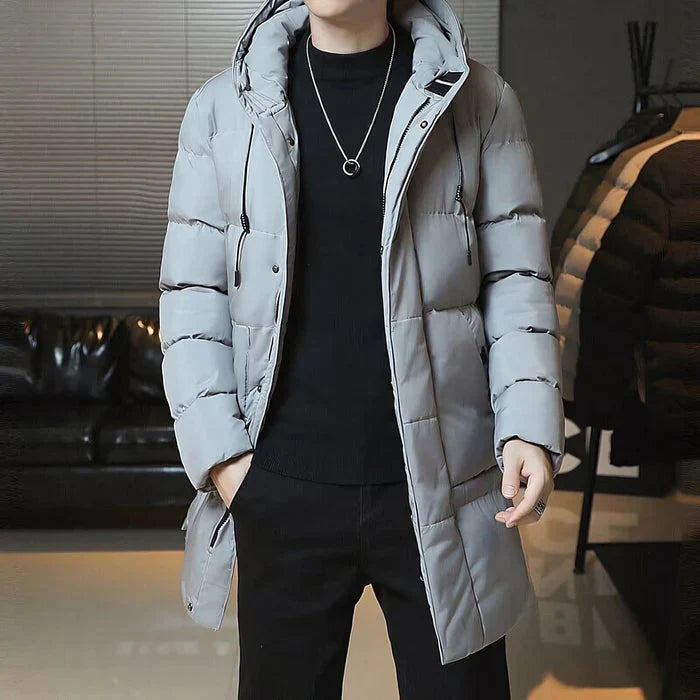 Sobretudo Masculino Puffer em Lã Piannaro PN216 com design moderno e proteção térmica.