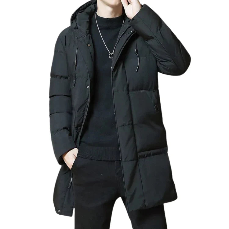 Sobretudo Masculino Puffer em Lã Piannaro PN216 com design moderno e proteção térmica.