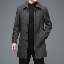 Sobretudo Social Masculino Curto em Lã Piannaro PN218 com design sofisticado