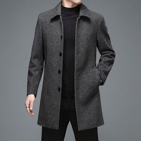 Sobretudo Social Masculino Curto em Lã Piannaro PN218 com design sofisticado