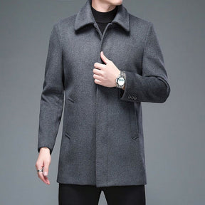 Sobretudo Social Masculino Curto em Lã Piannaro PN218 com design sofisticado
