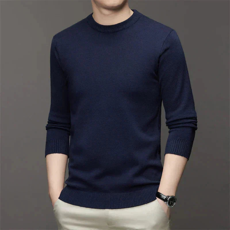 Suéter Masculino Piannaro PN182 em estilo casual com gola redonda