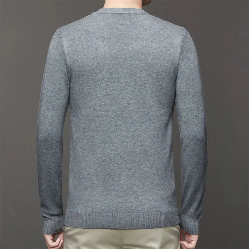 Suéter Masculino Piannaro PN182 em estilo casual com gola redonda