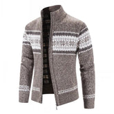 Suéter Masculino Piannaro PN179 em lã com gola alta e zíper