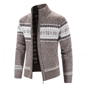 Suéter Masculino Piannaro PN179 em lã com gola alta e zíper