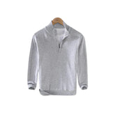 Suéter Masculino Piannaro PN022 com meia gola alta e meio zíper.