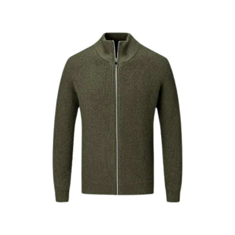 Suéter Masculino Piannaro PN020 em nylon e algodão com zíper.