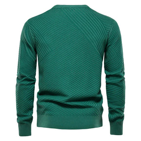 Suéter Masculino em Lã Piannaro PN175 com modelagem slim fit e gola redonda.