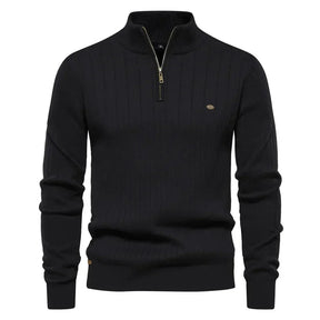 Suéter Masculino em Lã Piannaro PN173 com modelagem slim fit e gola V
