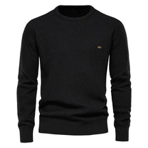 Suéter Masculino em Lã Piannaro PN175 com modelagem slim fit e gola redonda.