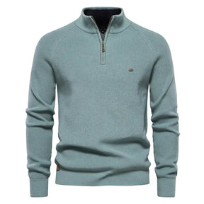 Suéter Masculino em Lã Piannaro PN173 com modelagem slim fit e gola V