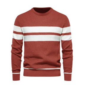 Suéter Masculino em Lã Piannaro PN176 com modelagem slim fit e gola redonda.