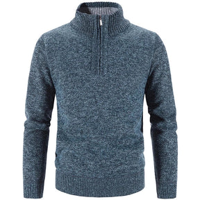 Suéter Masculino Piannaro PN181 com gola alta e meio zíper