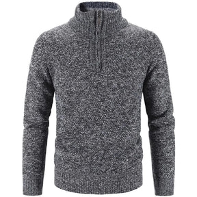 Suéter Masculino Piannaro PN181 com gola alta e meio zíper