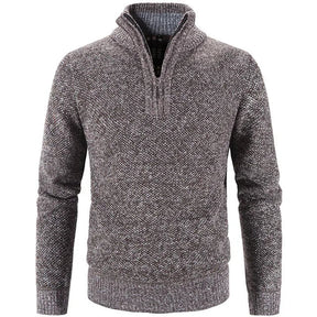 Suéter Masculino Piannaro PN181 com gola alta e meio zíper