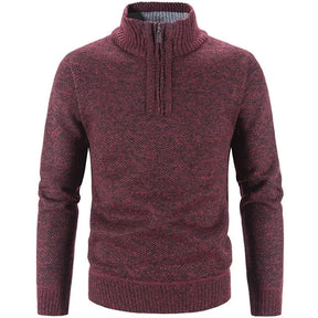 Suéter Masculino Piannaro PN181 com gola alta e meio zíper