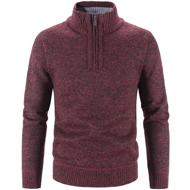 Suéter Masculino Piannaro PN181 com gola alta e meio zíper