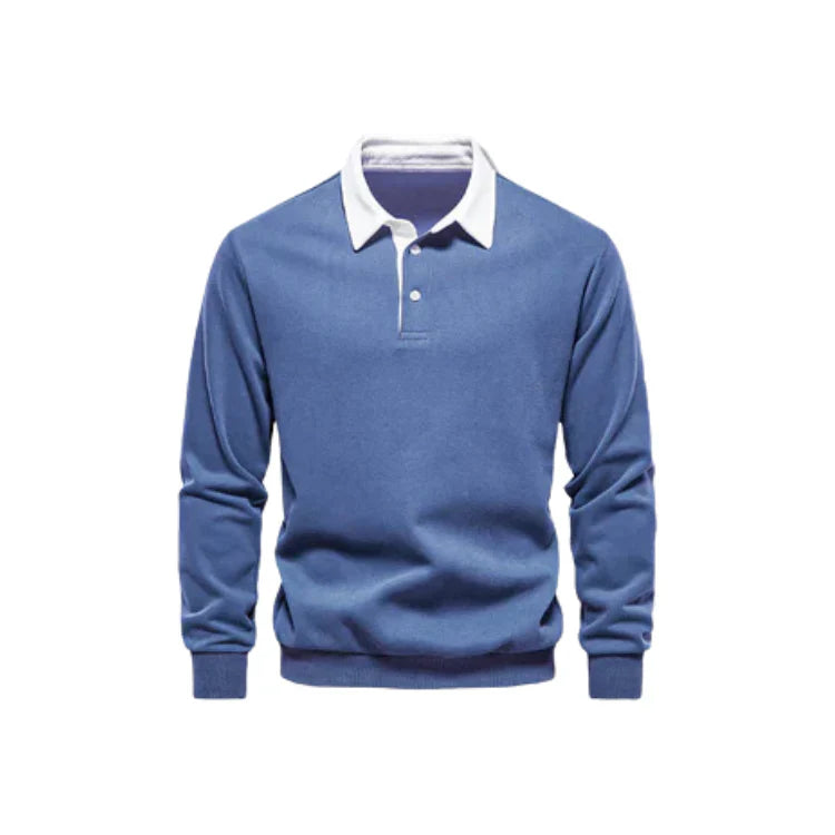 Suéter Masculino Gola Polo Piannaro PN021 em tecido premium e gola polo.