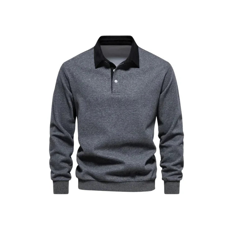 Suéter Masculino Gola Polo Piannaro PN021 em tecido premium e gola polo.