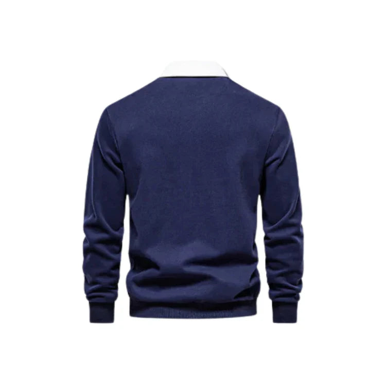Suéter Masculino Gola Polo Piannaro PN021 em tecido premium e gola polo.
