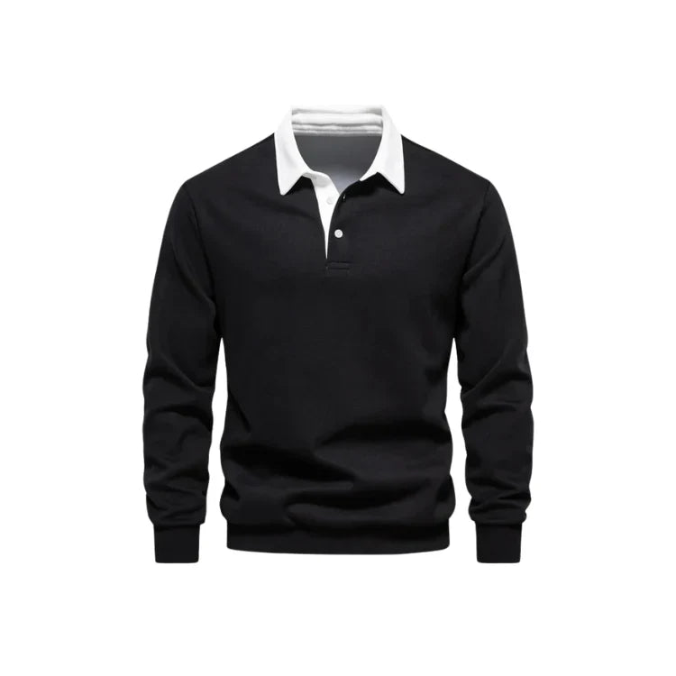 Suéter Masculino Gola Polo Piannaro PN021 em tecido premium e gola polo.