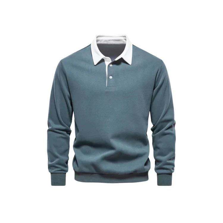 Suéter Masculino Gola Polo Piannaro PN021 em tecido premium e gola polo.