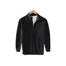 Suéter Masculino Piannaro PN022 com meia gola alta e meio zíper.