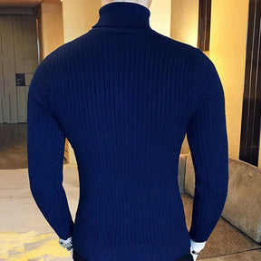 Suéter Masculino Pullover de Gola Alta Piannaro PN177 em tecido premium.