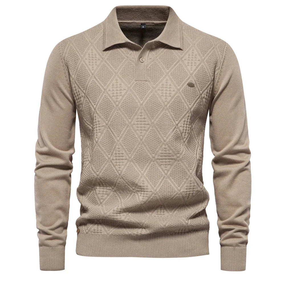 Suéter Masculino Slim Fit em Lã Piannaro, elegante e confortável.
