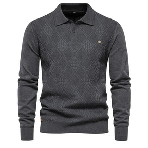 Suéter Masculino Slim Fit em Lã Piannaro, elegante e confortável.