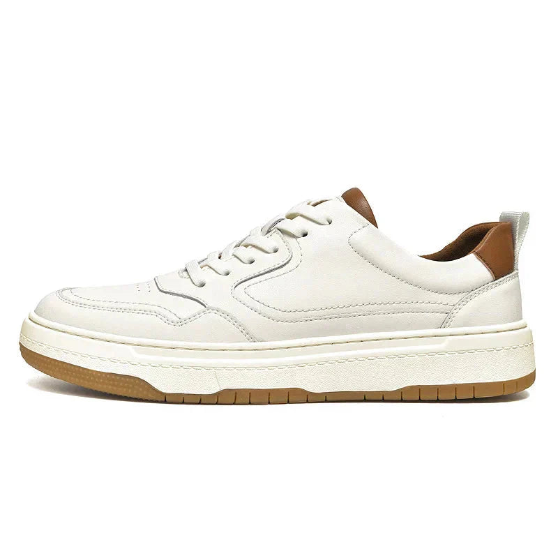 Tênis Masculino em Couro Piannaro PN306 disponível em branco e preto.
