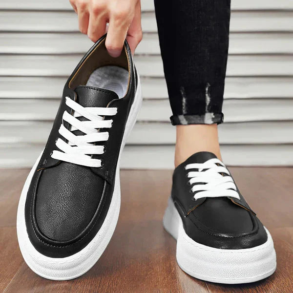 Tênis Masculino em Couro Piannaro PN304 disponível em marrom e preto.