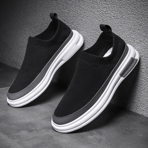 Tênis Masculino Piannaro PN244 em preto e cinza, elegante e versátil.